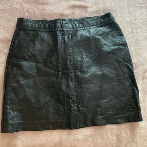 Leather skirt